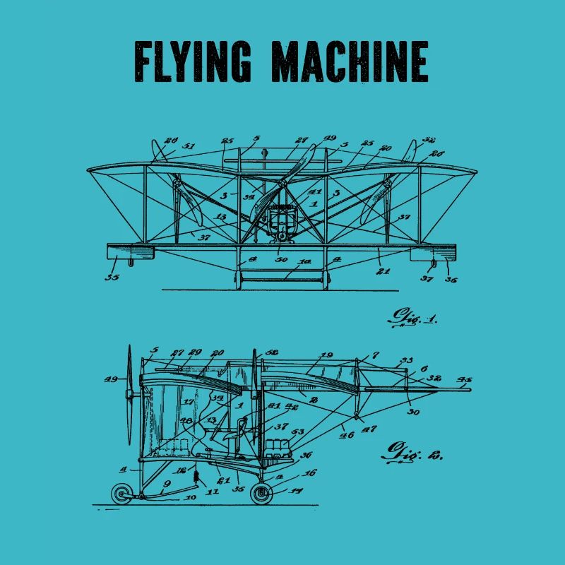 Historic Aircraft Engineer Drawing Pilot