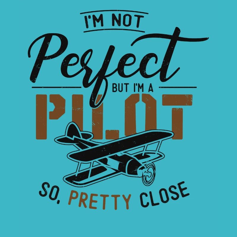 Airplane Pilot Vintage Biplane I'M