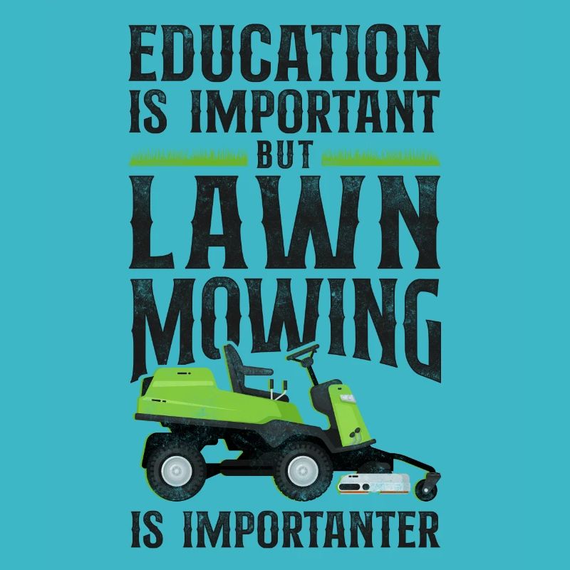 Lawn Mower Mowing Dad Father