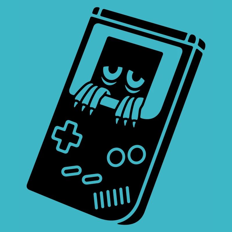 Game Boy with creature