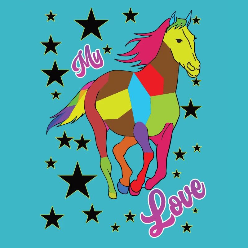 Cheval arc-en-ciel