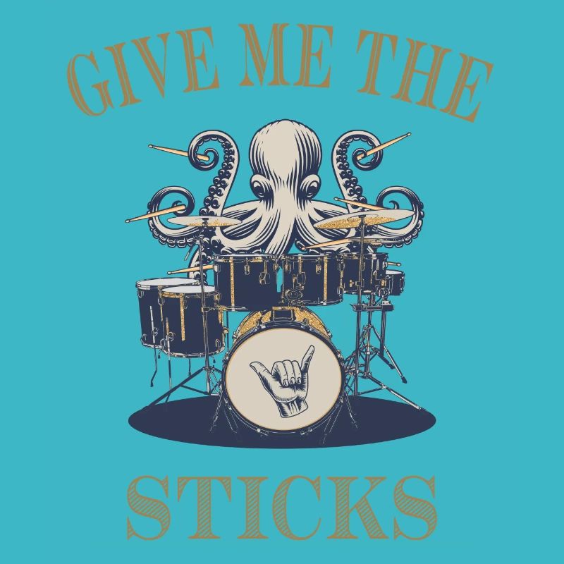 Donnez-moi les Sticks Drummer Octopus
