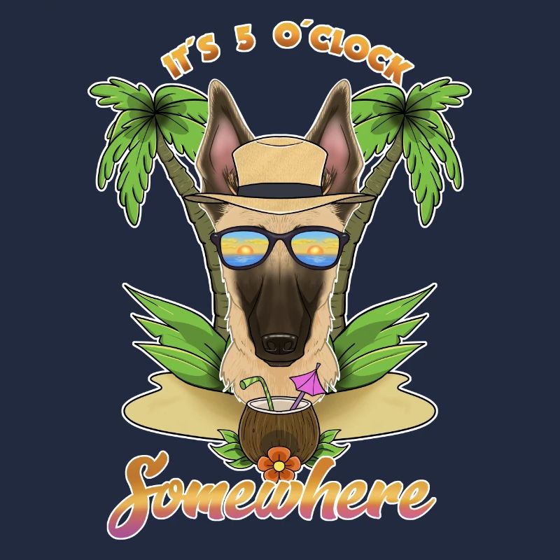 It Is 5 OClock Somewhere Drinking Malinois