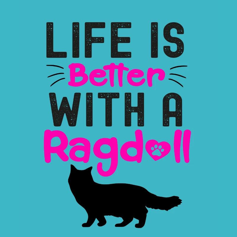 Katze, Liebhaber, Besitzer, Das Leben ist besser mit einer Ragdoll