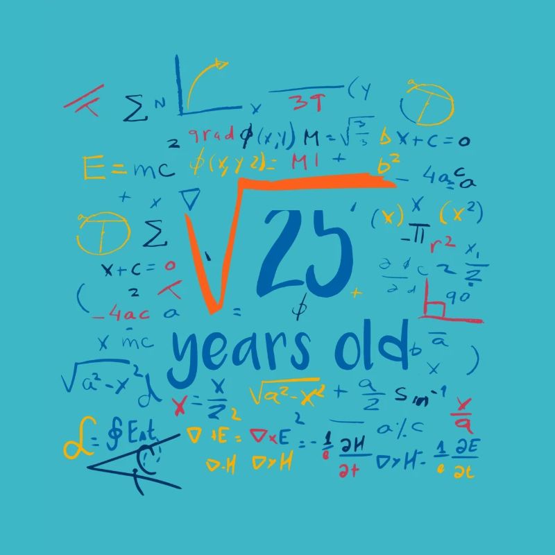 square root 25 years old
