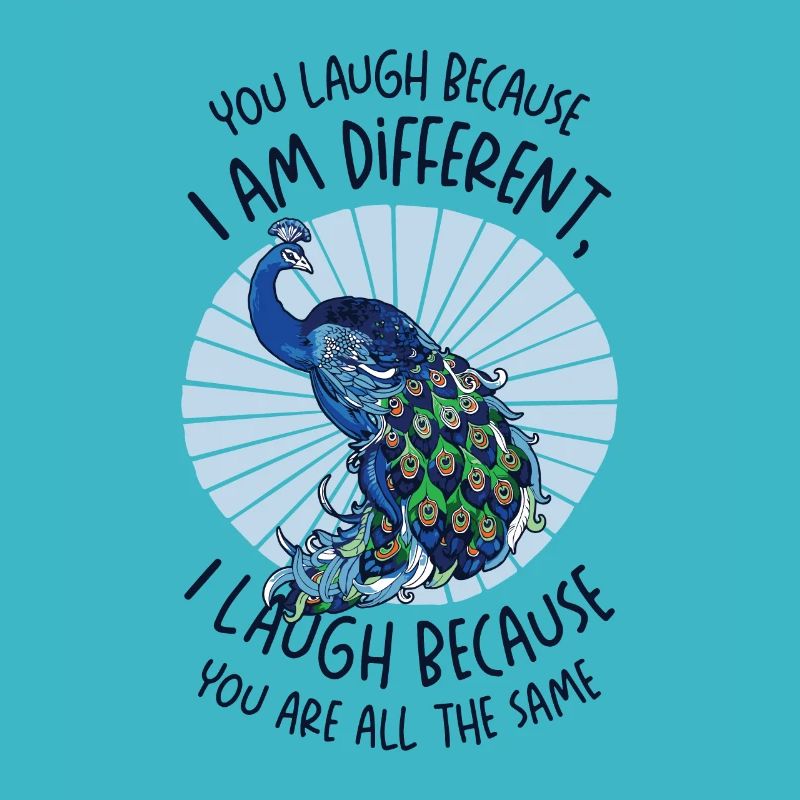 Peacock Positivity Verschiedene Inspirational