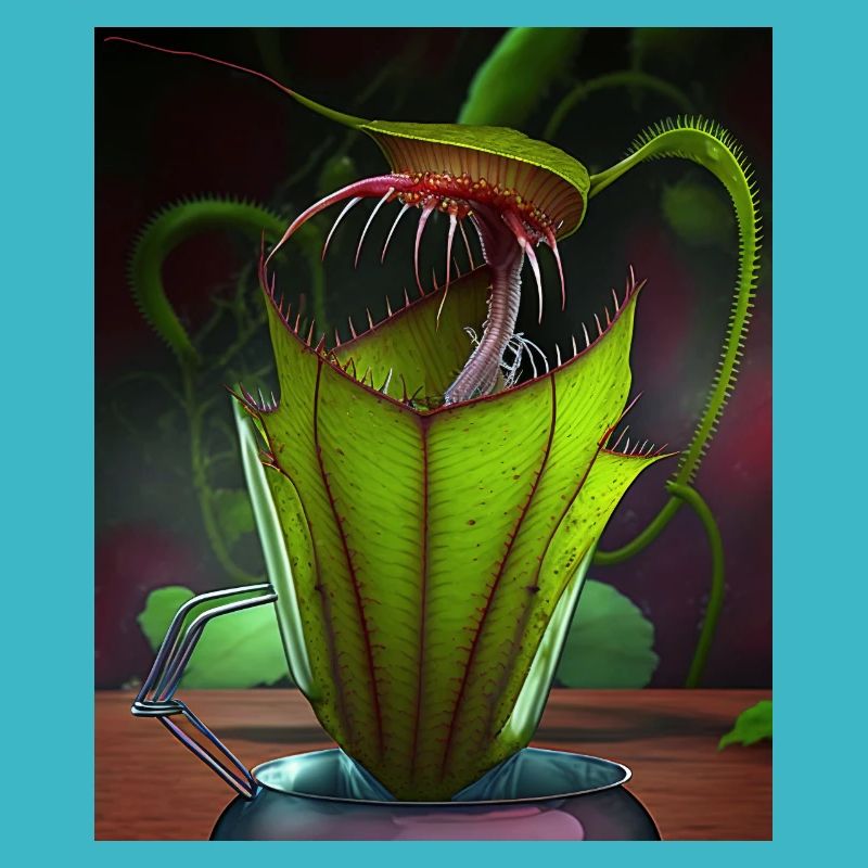Funny Graphic Pitcher Plant Art Cool Nepenthes