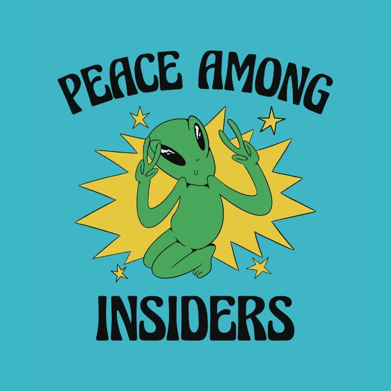Alien Peace Alien Head Martian Space Outsider