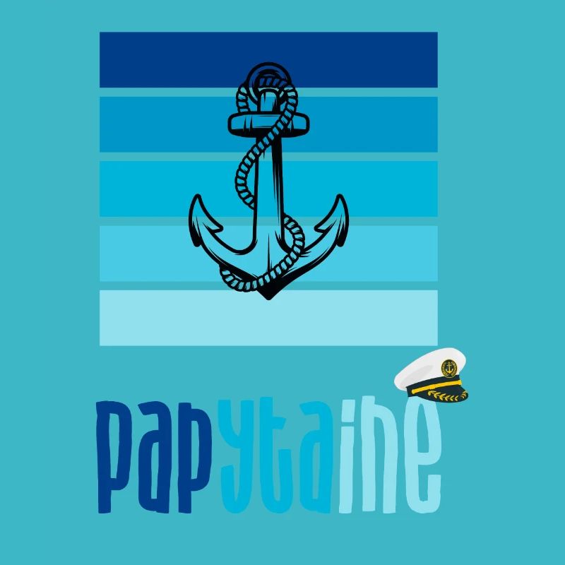 Papytaine Idée Cadeau Drôle Pour Papy Capitaine