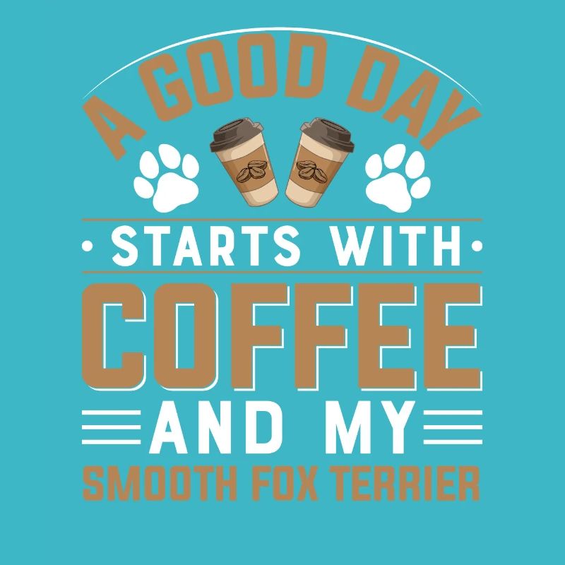 Propriétaires de chiens buveurs de café Smooth Fox Terrier
