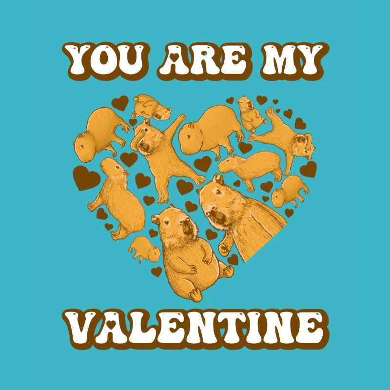 Tu es ma Saint-Valentin Capybara Saint-Valentin