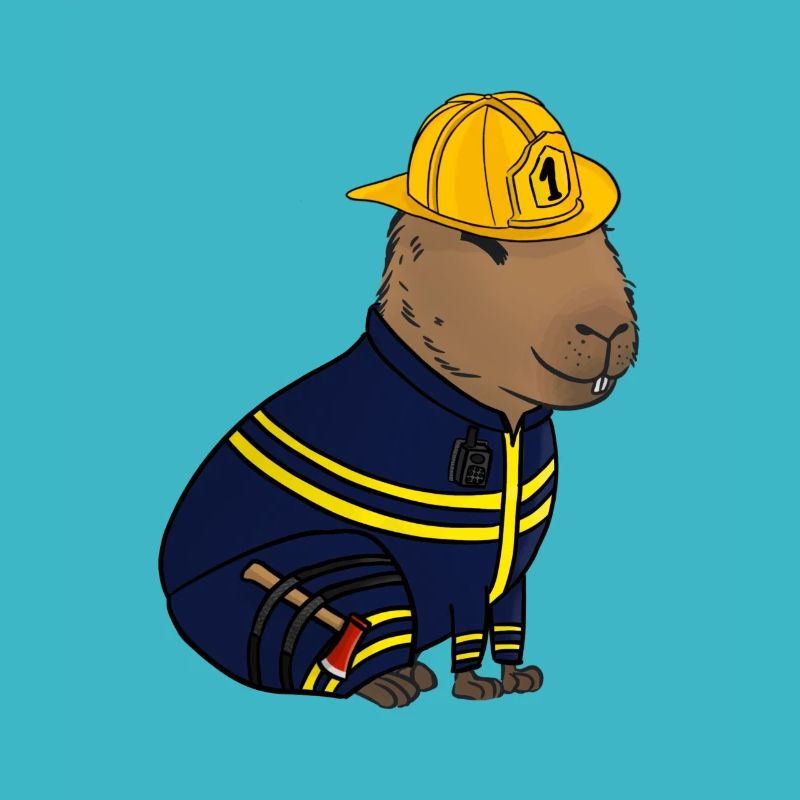 Chemise de pompier Capybara