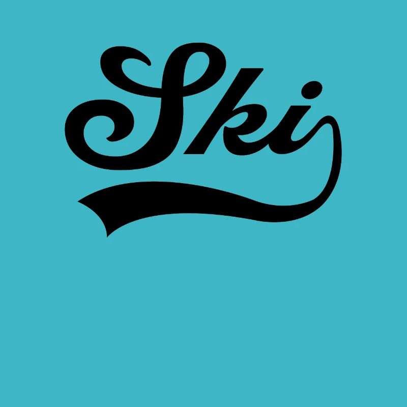 Ski Schriftzug