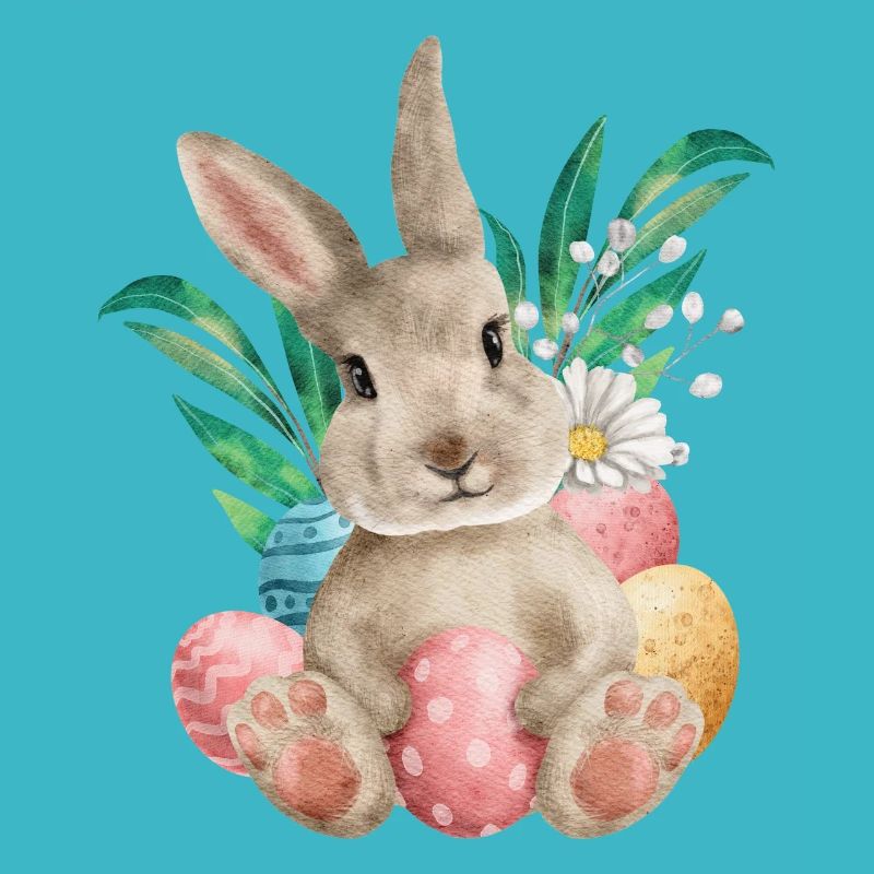 Watercolour Easter and Eggs