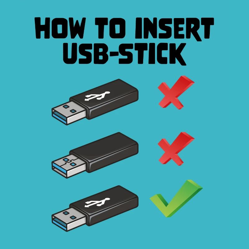 How To Insert USB Stick Funny Programmer Meme