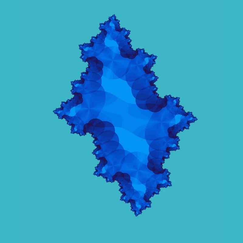 fraktal blau