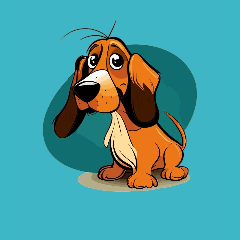 Chien dans le style comique