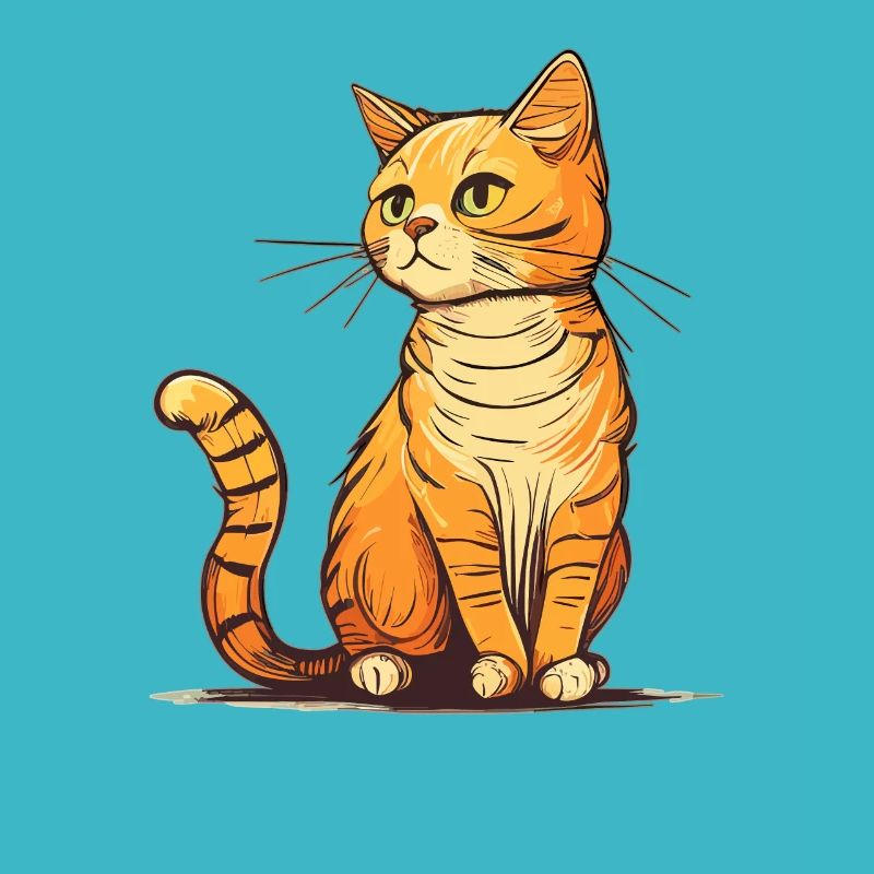 Katze im comic style