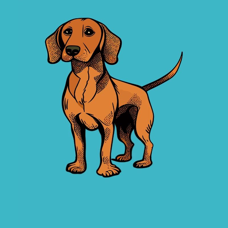 Dog in comic style