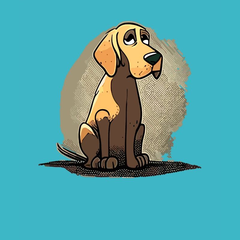 Chien dans le style comique