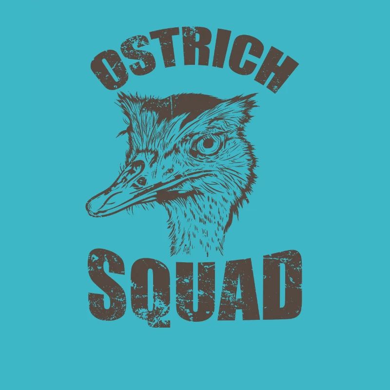 Ostrich Squad Bird Ostrich