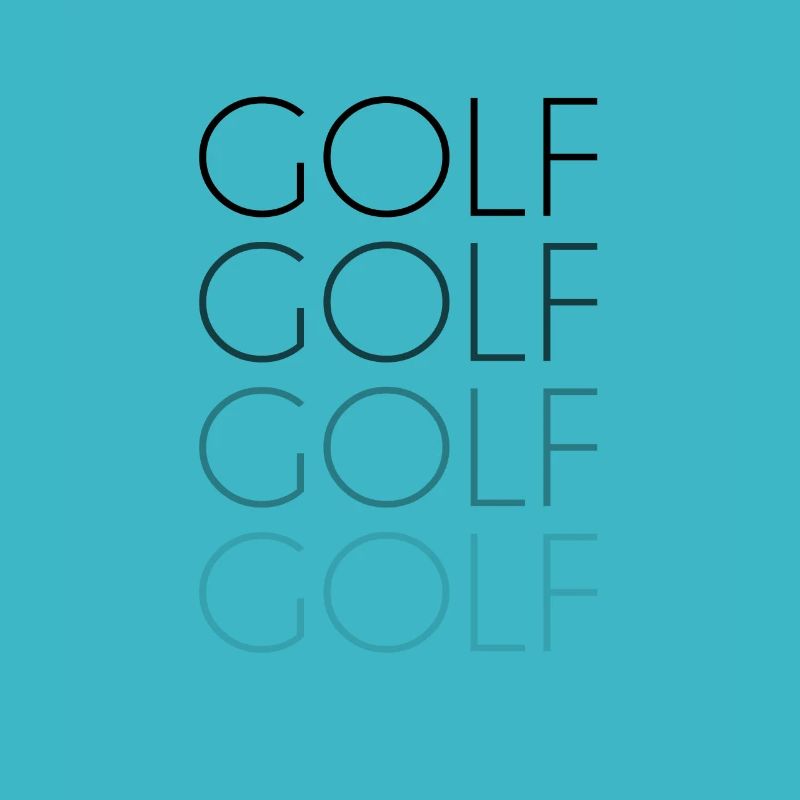 Golf lettering