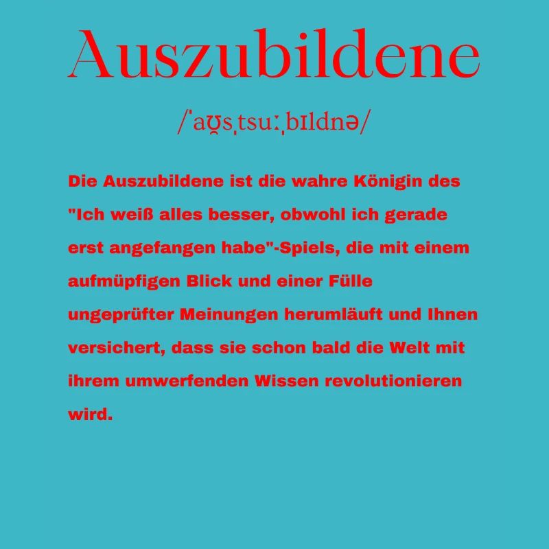 Auszubildene Definition