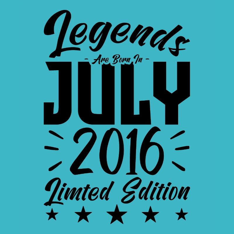 Geboren im Juli 2016. Geburtstagsgeschenk.