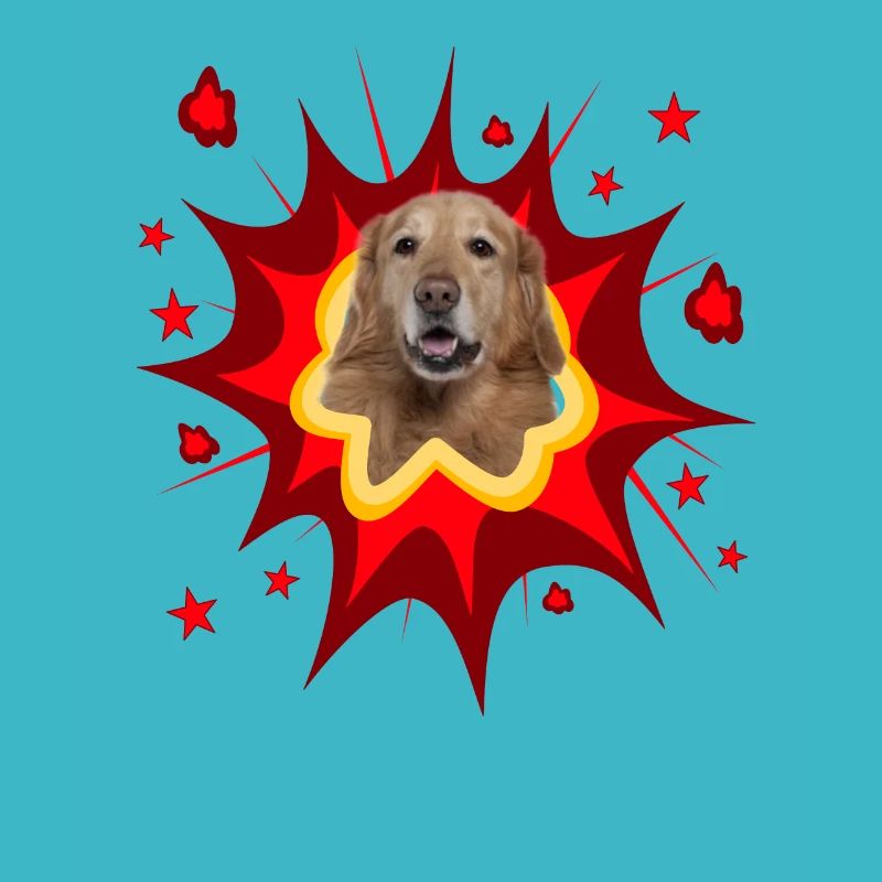 Conception de chien comique - Pow - Hovawart