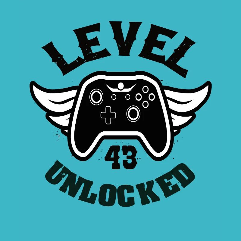 Level 43 Unlocked 43 Birthday