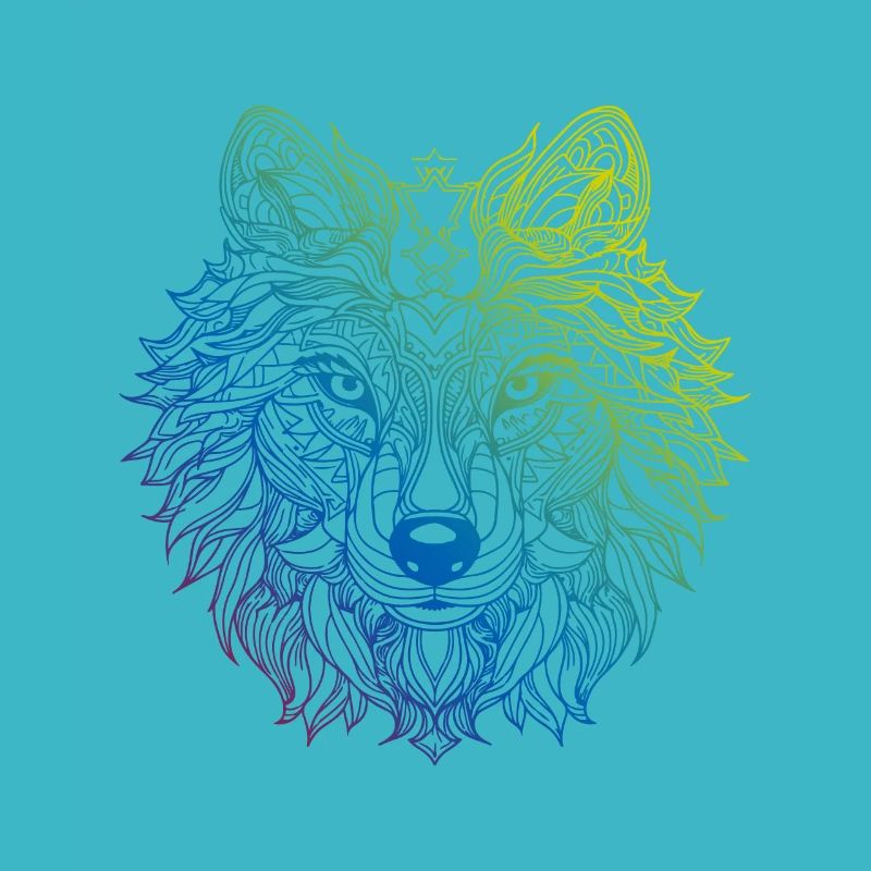 Wolf Mandala Boho