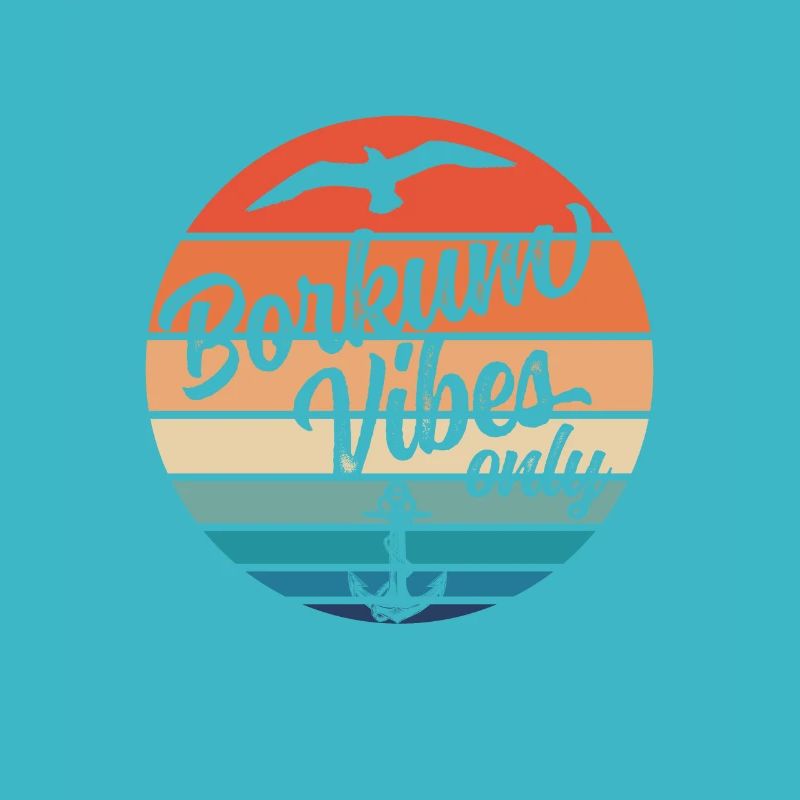 Borkum Vibes Only Anchor Seagull