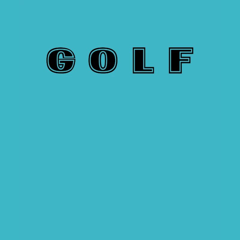 Lettrage de golf