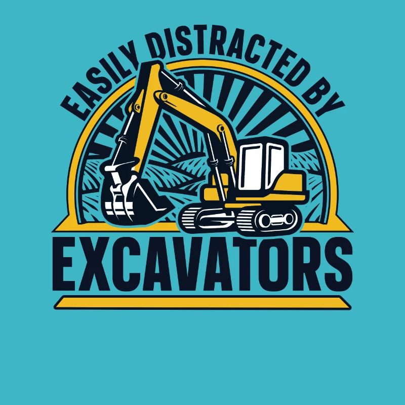 Easily Distracted By Excavators Raupenbagger