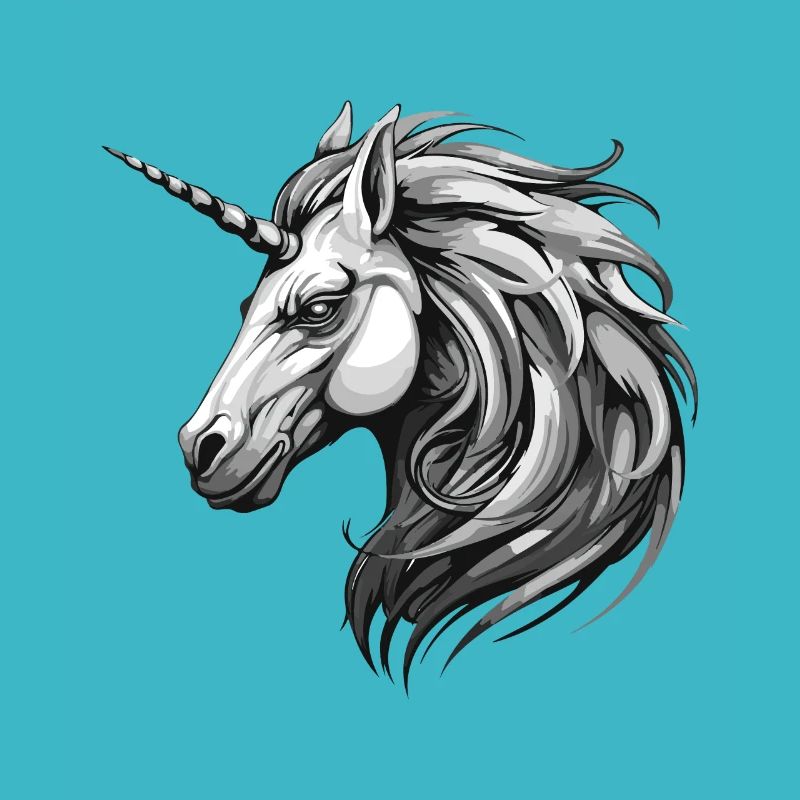 Einhorn Portrait Tier