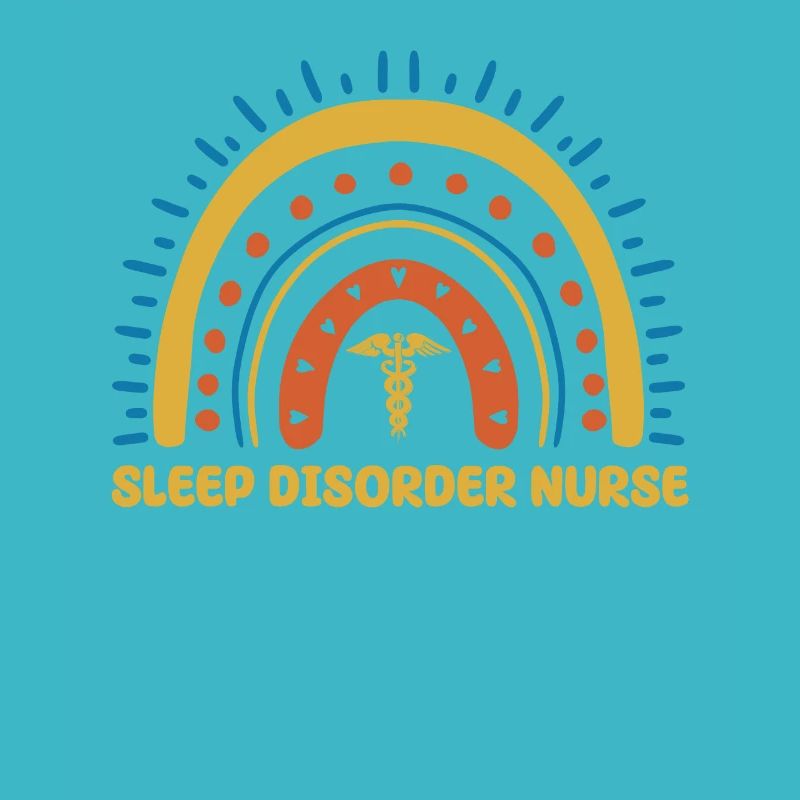 Sleep Lab Nurse Boho Rainbow