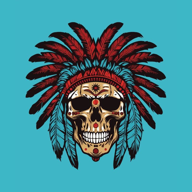 Apache Skull Indian Chief