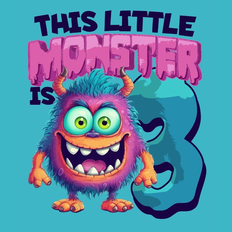 Ce petit monstre a 3 - trois ans - 3.