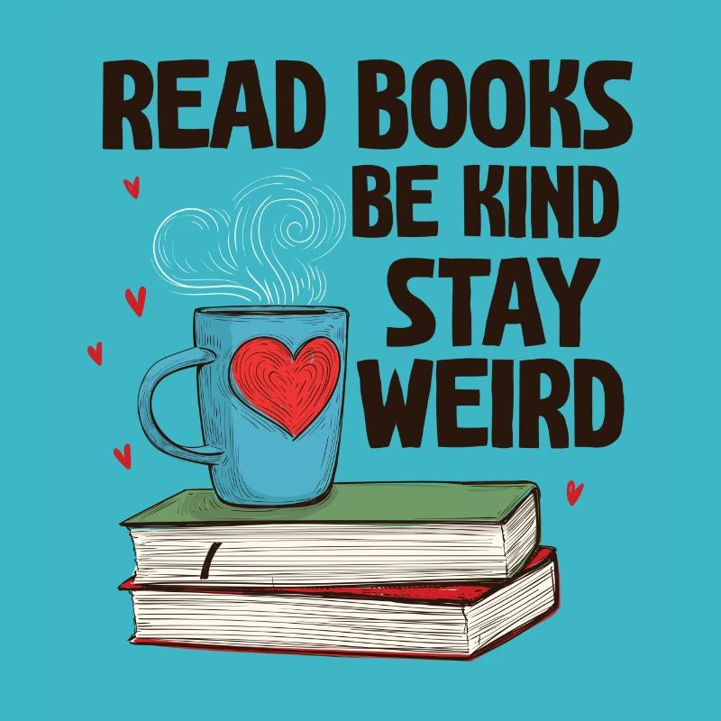 Reading books Be friendly Crazy Reading