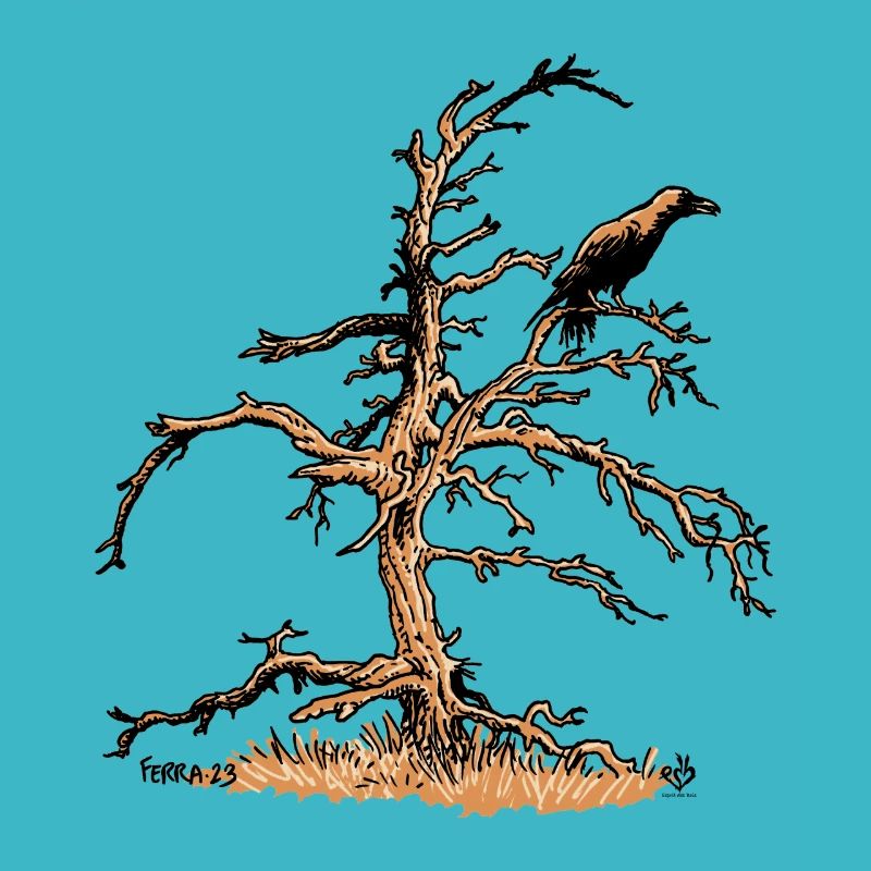 Pin et Corbeau