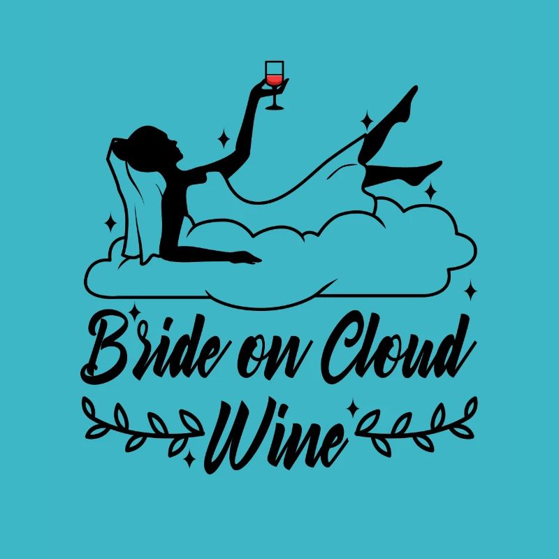 Bride on cloud wine