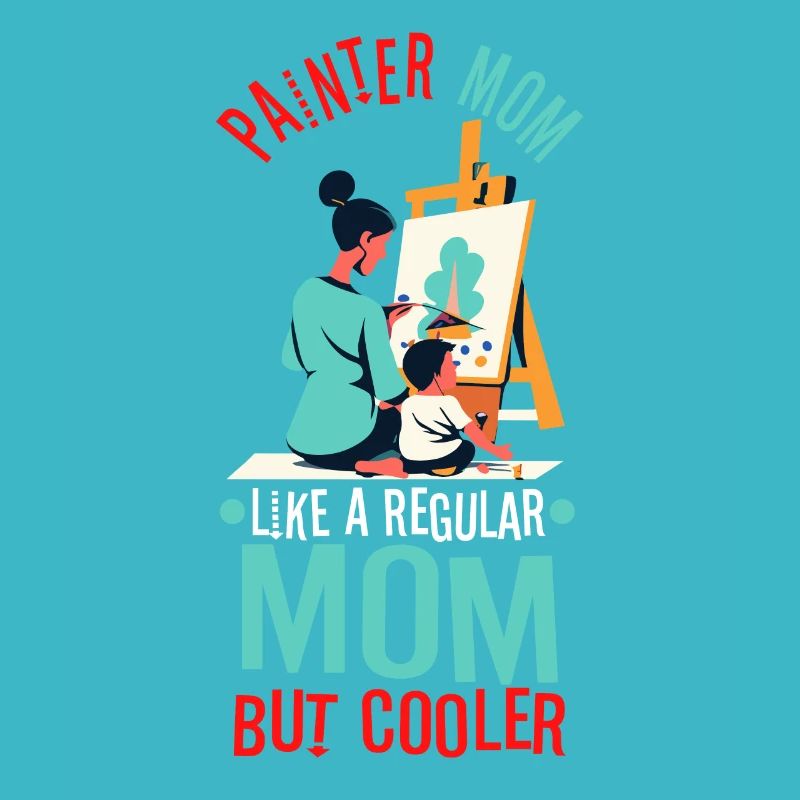 Maman peintre comme un papa normal mais plus cool