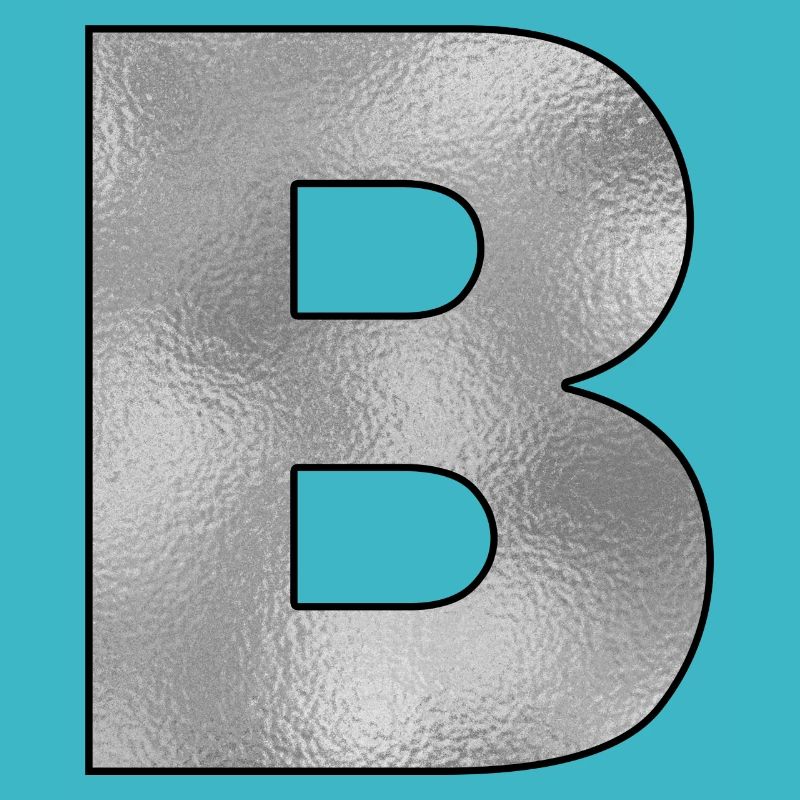Buchstabe B Silber