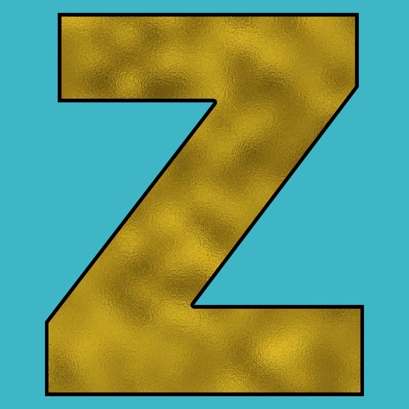 Letter Z Gold
