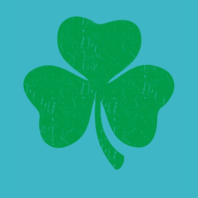 Green three-leaf clover