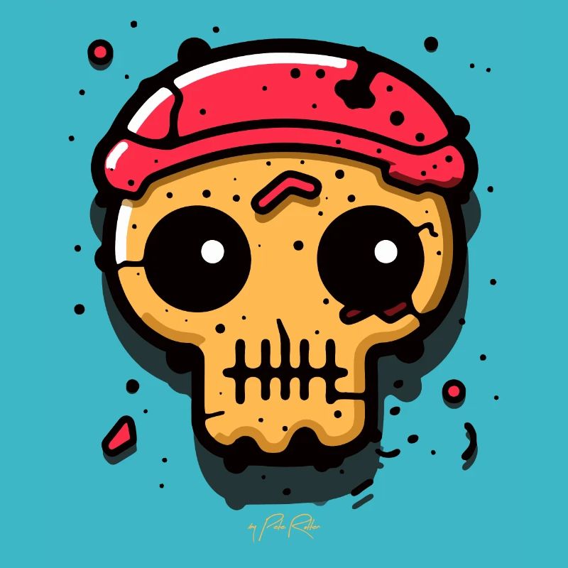 Crâne de pirate de garçon de cabine