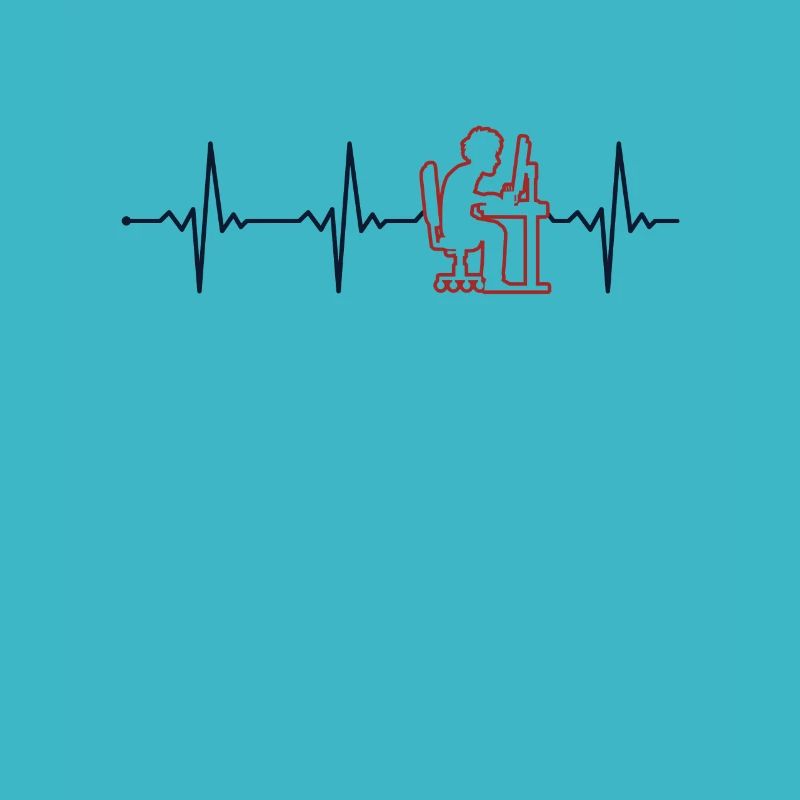 Programmer Heartbeat Softwareentwickler Coder