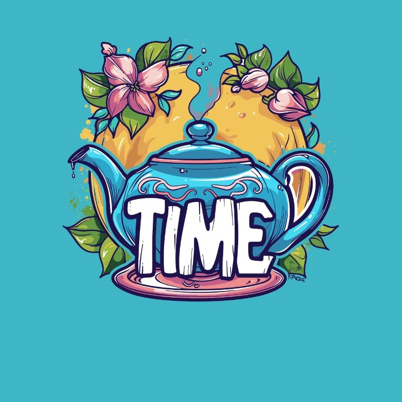 This teapot says it's tea time