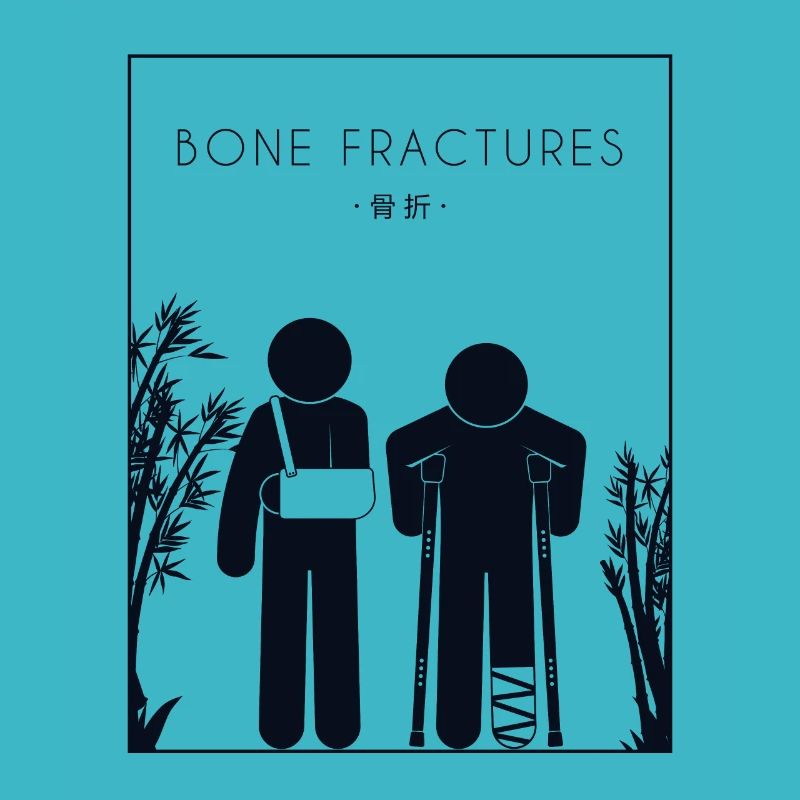 Fractures osseuses Chinois Hanzi Os cassé Os