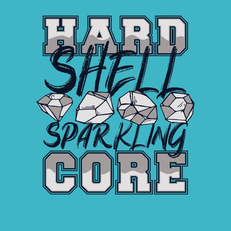 Hard Shell Sparkling Core Geologist Mineral